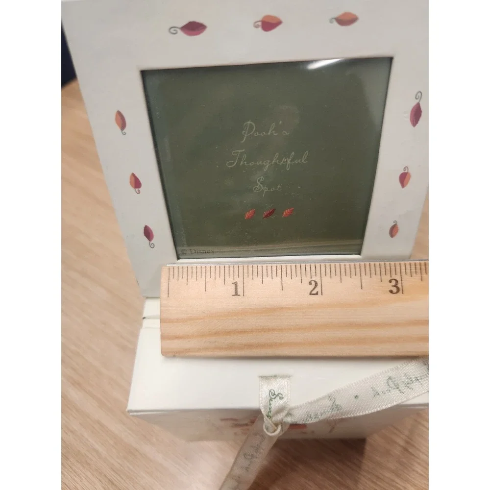 Disney WINNIE the POOH Picture Photo‎ Frame/Cube Keepsake Box W/Ribbon Closure